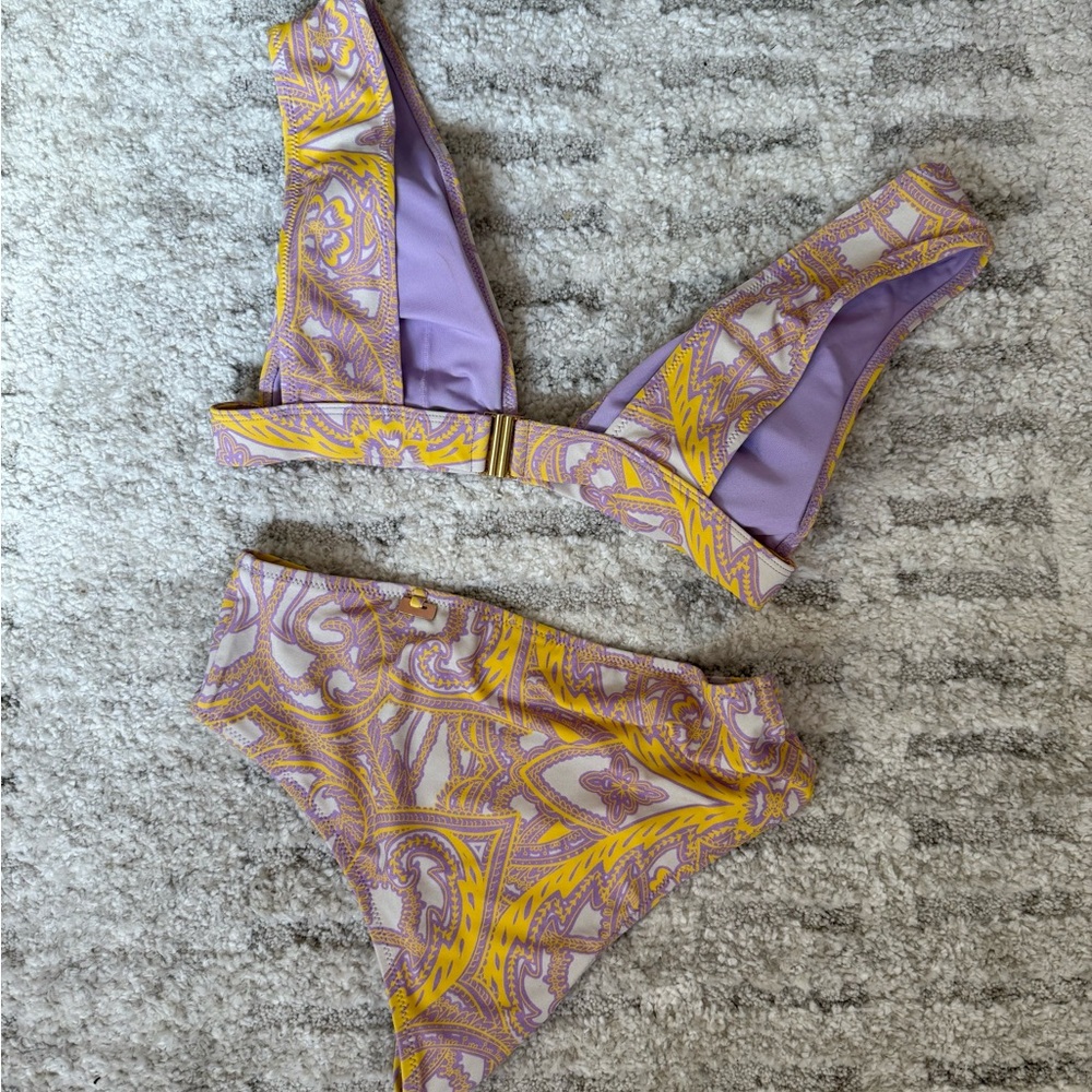Purple & Yellow Zingara Bikini Set
